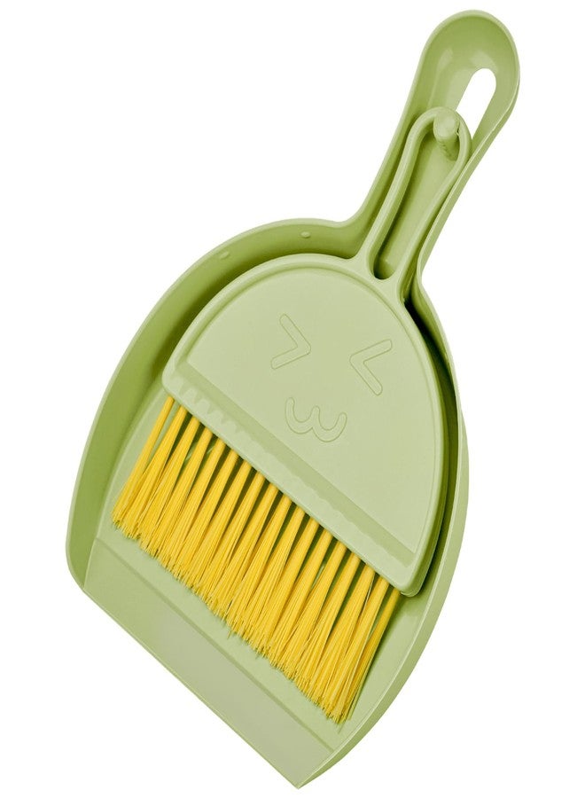 RYPET Pet Cage Cleaning Tool-Small Broom and Dustpan Set, Mini Dustpan and Whisk Brush Set for Guinea Pig Chinchilla Hamster Ferret Hedgehog Rabbit Reptile, Cage Cleaner for Small Animal Waste Green - Image 1